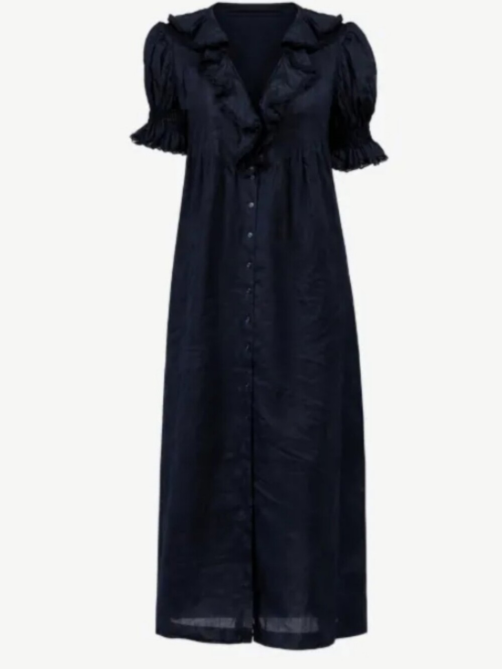 DŎEN HERRIETTE RUFFLED DRESS NIGTHSKY BLUE COLOR NWOT WOMENS SIZE XL